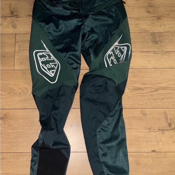 Troy Lee Designs Men's Dark Green Athletic Shorts - Picture 2 of 2
